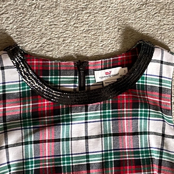Vineyard Vines luxury mod wool plaid dress size 2 - Picture 3 of 7